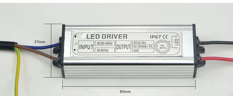 85 V-265 V к DC 24 V-38 V светильник, адаптер трансформатора 10W 20W 30W 50W COB светодиодный чип, драйвер питания для прожекторная софитная лампа