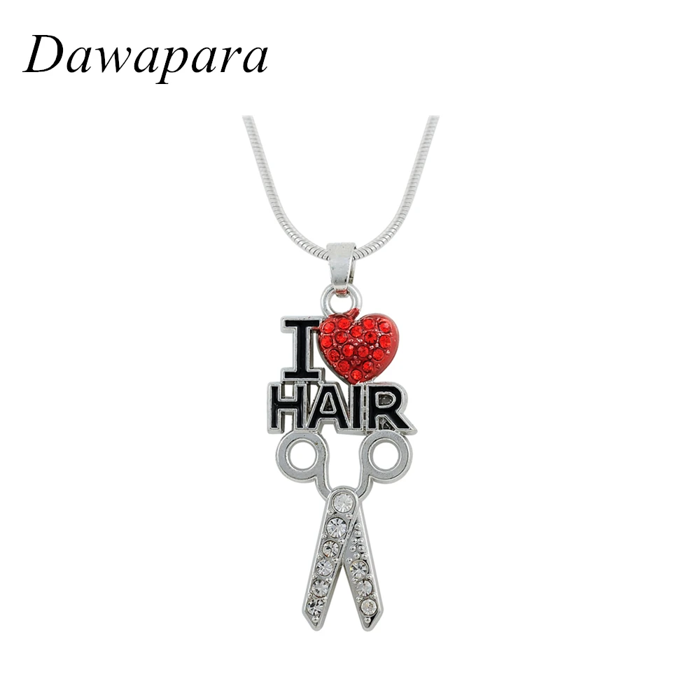 Buy Dawapara I Love Hair Drill Crystal Pendant
