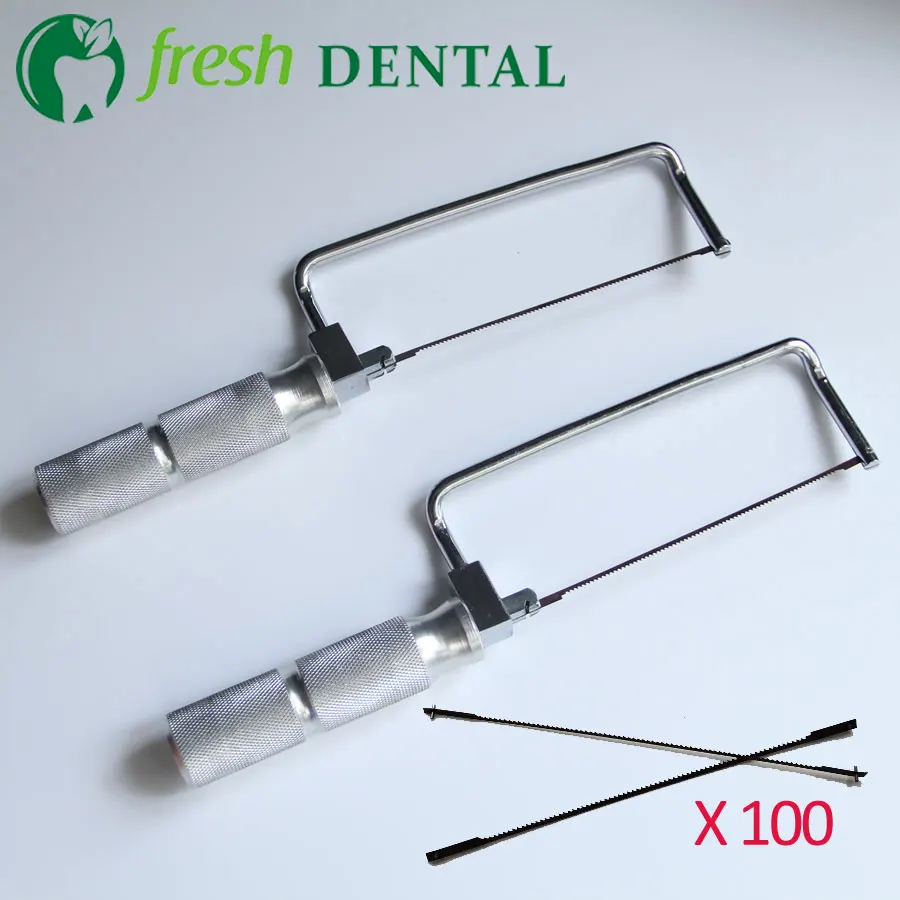 Buy Dental plaster saw bow + 100 Short Saw Blades