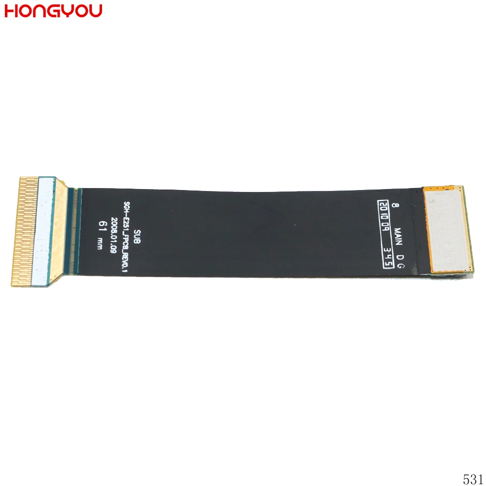 Display Lcd Dello Schermo Del Cavo Della Flessione Per Samsung E251 Sgh-E251 E840 E848