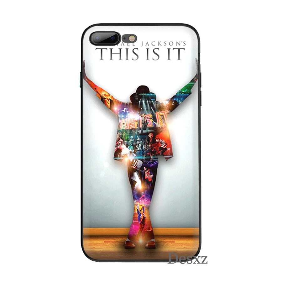 Силиконовый ТПУ чехол для телефона Майкл Джексон iPhone 11 Pro X XS Max XR 6 6s 7 8 Plus 5 5s SE
