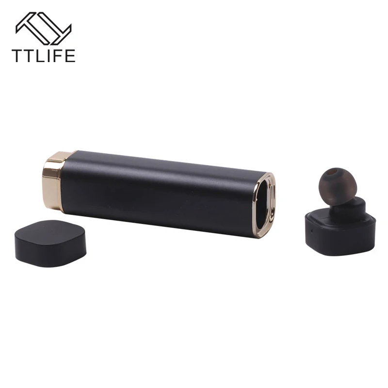 

TTLIFE CSR 80MHZ CPU Bluetooth Earphone Automatic Answer With Power Bank Wireless Charging Single Ear Earphone For Phone xiaomi