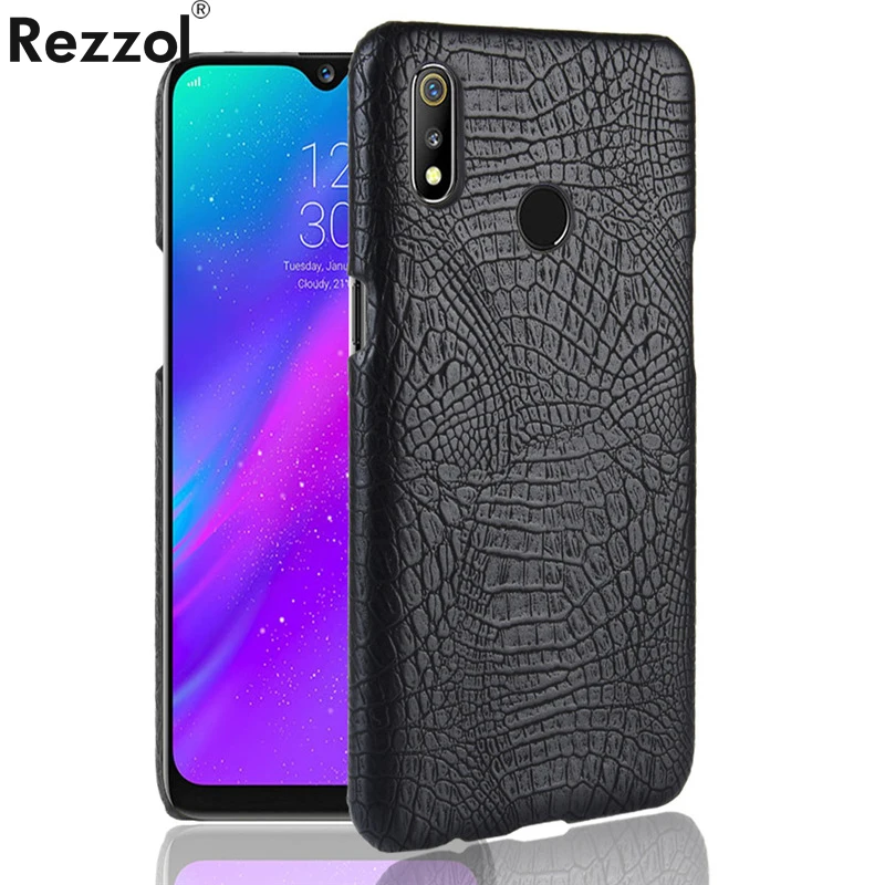 Чехол для OPPO Realme 3 2 Pro роскошный Винтажный чехол из искусственной кожи