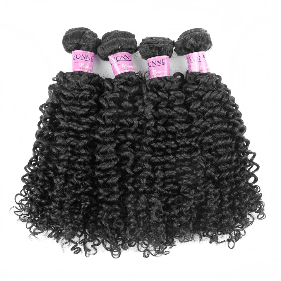 YVONNE Virgin Malaysian Curly Hair 3 Bundles Human Hair Weave Natural Color YVONNE Virgin Malaysian Curly Hair 3 Bundles Human Hair Weave Natural Color
