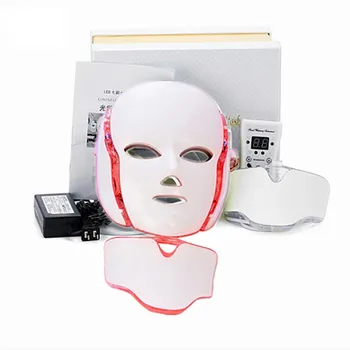 

Best Face Neck Mask 7 Color LED Treatment Skin Whitening Firming Facial Beauty Mask Electric Anti-Aging Mask