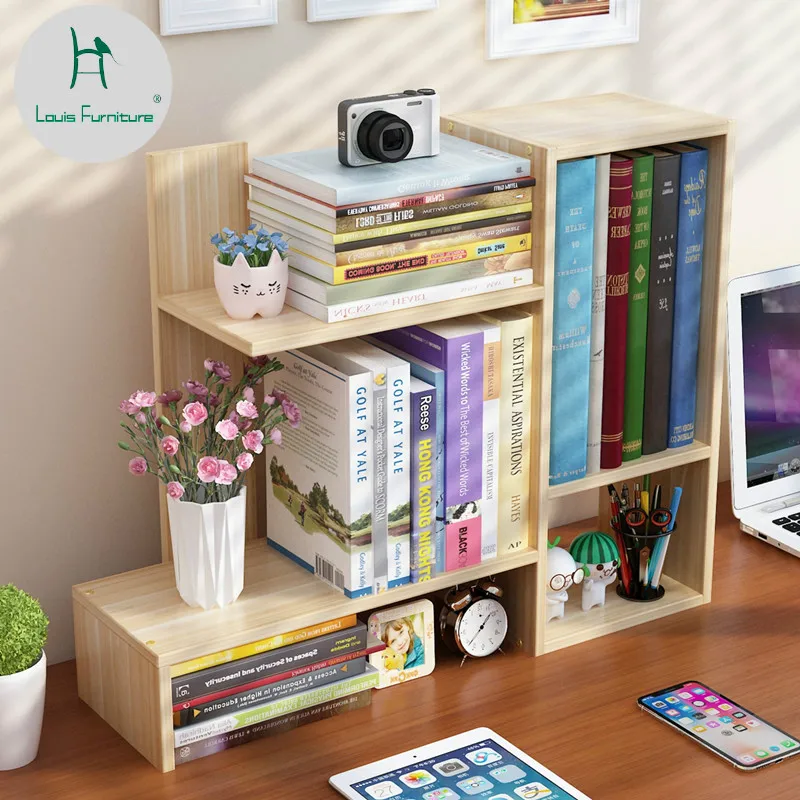 

Louis Fashion Bookcases Simple Desk Students Use Desktop Creative Children to Store Modern Simple Dormitories.