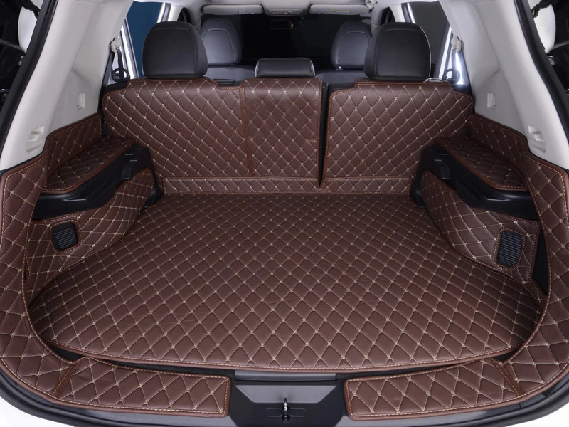 Роскошный Коврик для багажника из волоконной кожи nissan x trail rogue 2013 2014 2015 2016 2017 2018 2019