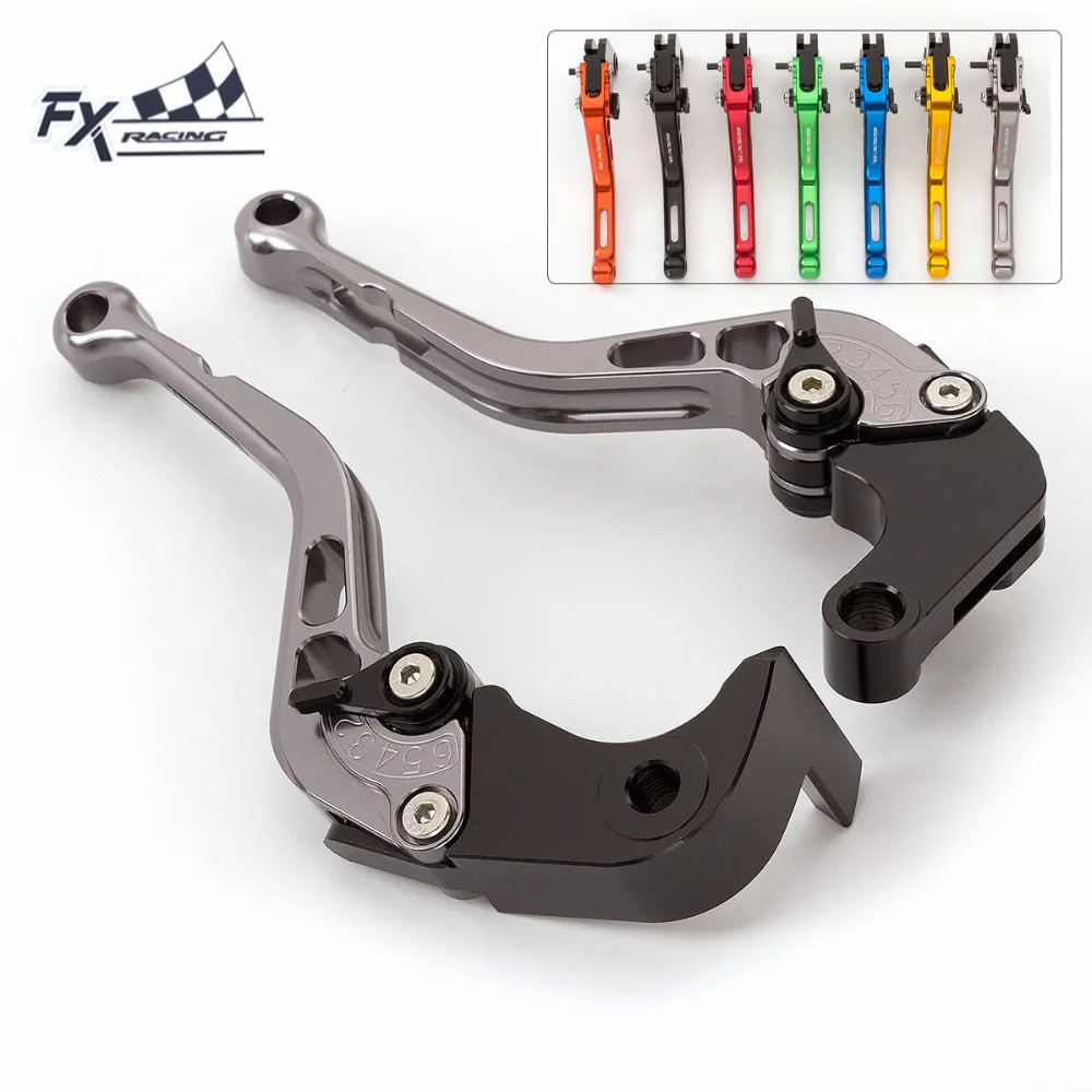 Adjustable Brake & Clutch Levers For Suzuki GSXR600/750/1000 (2006-2022) - CNC Aluminum Foldable Levers Gold & Black