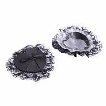 Для женщин Sexy Пирожки многоразовые тепэл крышка Кружево Соски Обложка Heart груди Клейкие ленты Фетиш Соски Наклейки