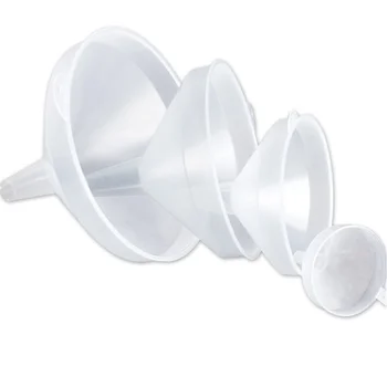

4pcs/set 90/170/210/260mm High Quality Plastic Wide Mouth Funnel Lab Supplies