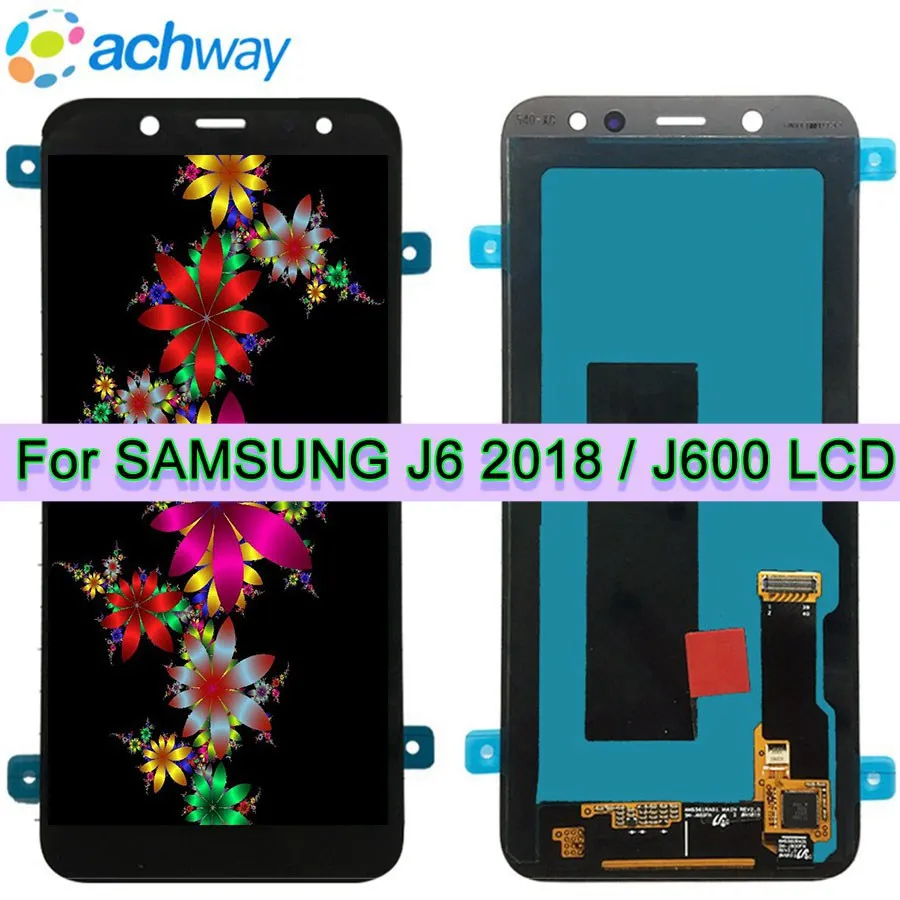 100% Tested For 5.6 SAMSUNG GALAXY J6 LCD J6 2018 Display Touch Screen Digitizer Assembly Replacement For SAMSUNG  j600 LCD