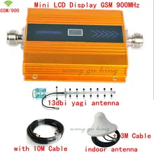 ЖК-дисплей + 13db яги антенна мобильный телефон мини GSM 900 мГц сигнал повторителя/repetidor, сотовый телефон GSM усилитель сигнала усилителя
