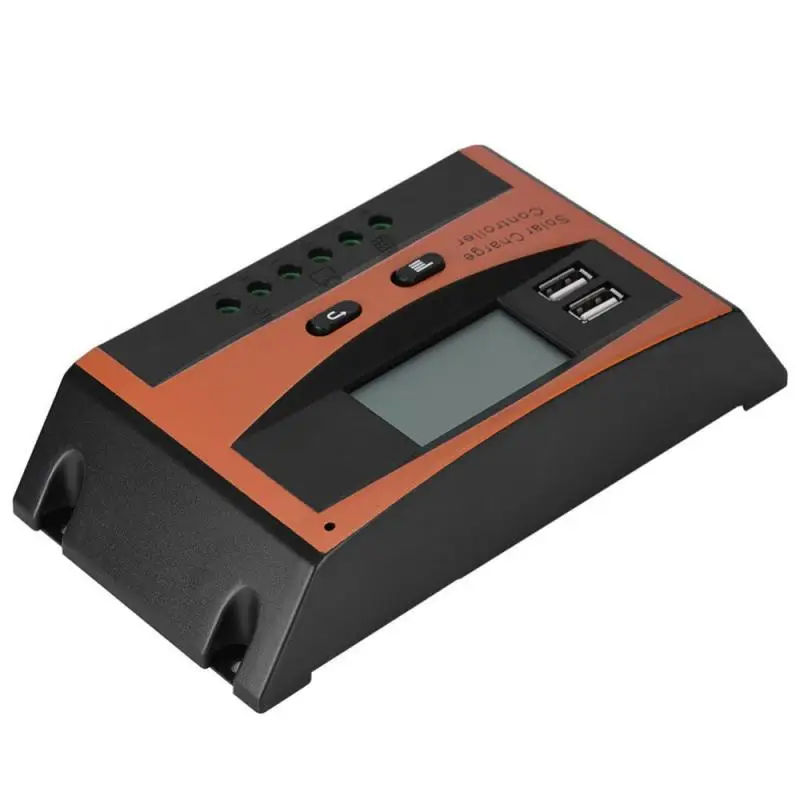 30A/20A 50 в двойной USB ЖК-дисплей умный ШИМ Солнечный контроллер зарядки панели IP32 Водонепроницаемый Контроллер заряда