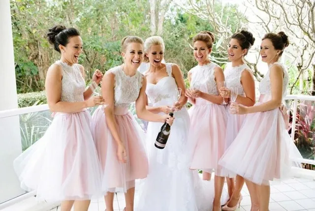Light Pink Bridesmaid Dresses