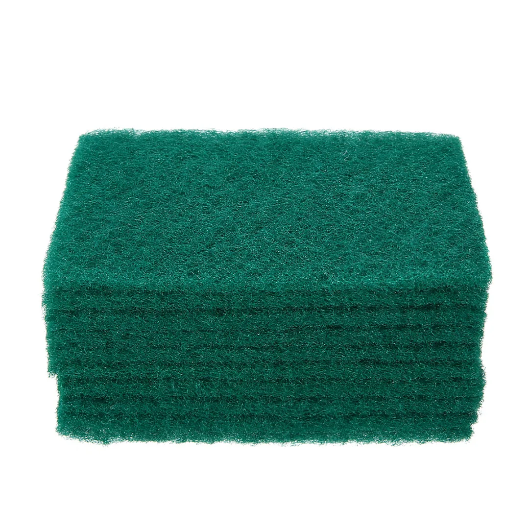 20pcs Green Sponge Dish Towel Cleaning Brush Kitchen Bowl Dishwash Clean Scrub Pads For Kitchen Household Washing Tool