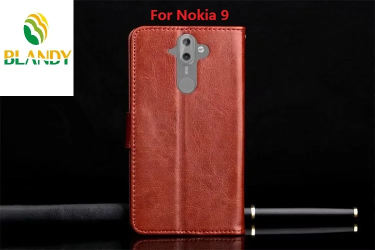 100 шт./лот для Nokia 6 1 Crazy Horse Бумажник кожаный чехол с рамкой Фото X6 2018 7 plus 8