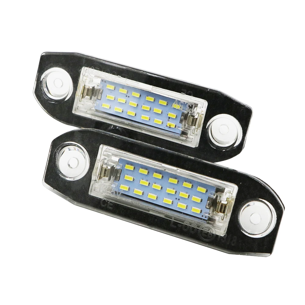 YSY 1 комплект Подсветка регистрационного номера 18SMD автомобиля светодиодная