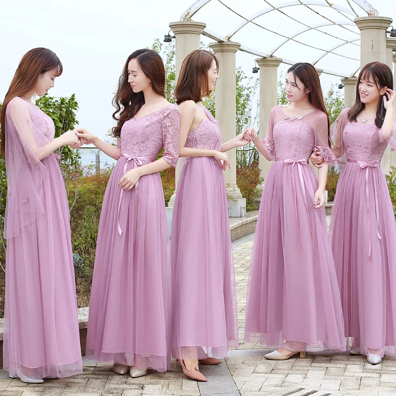 Халат de soiree Vestidos De Novia Платье с изменяемым фасоном голубое платье для подружки невесты красивые Винтаж Праздничное платье