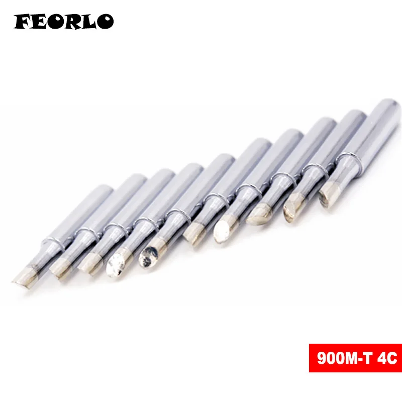 FEORLO 10 X Lead-free Replaceable 900M-T-4C Soldering Iron Tips For Soldering Station free shipping FEORLO 10 X Lead-free Replaceable 900M-T-4C Soldering Iron Tips For Soldering Station free shipping