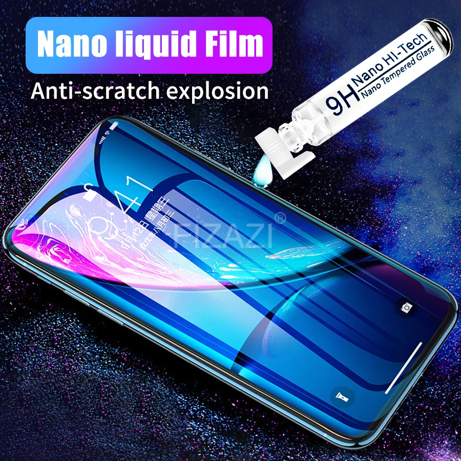 

Liquid Screen Protector for Samsung Xiaomi NANO Technology Invisible Tempered Glass for Huawei Honor 8X for iPhone X XS 7 8 XR