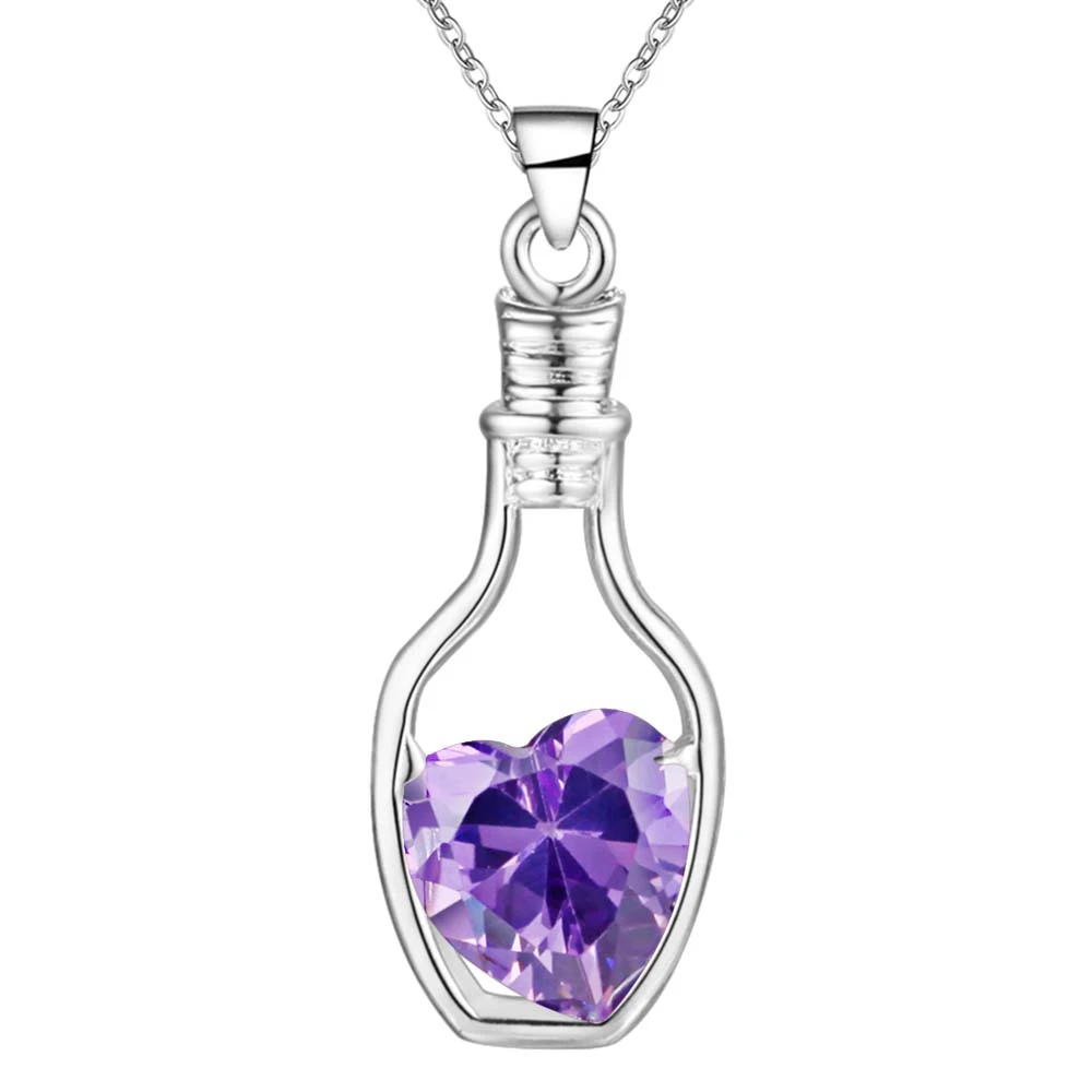 Wholesale silver plated charm jewelrys Necklace,free shipping 925