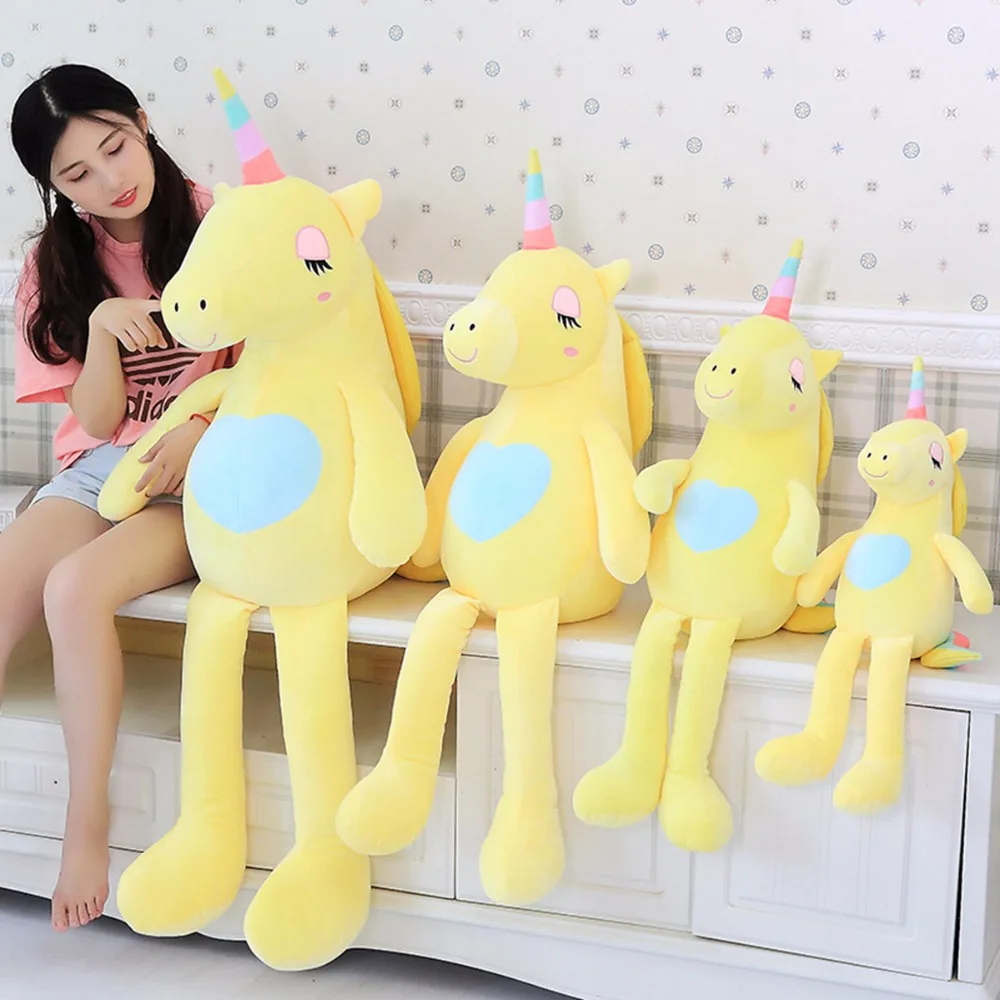 1 шт. 60/80/110/140 см Kawaii Мультяшные животные Радуга Единорог плюшевые игрушки большой