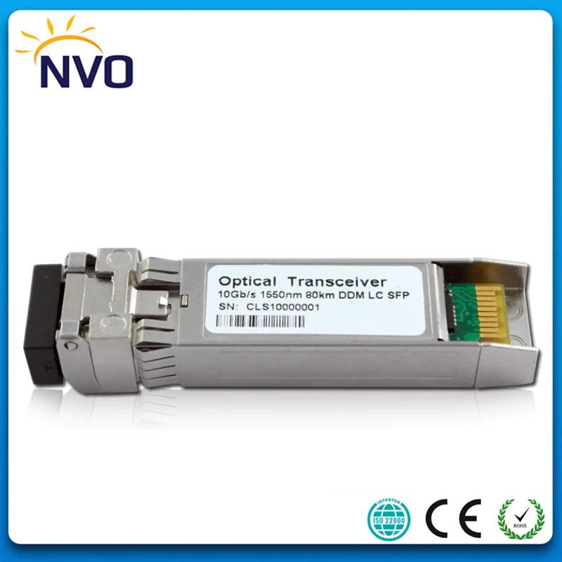 5 шт./лот 10G SFP + ZR 1550nm 80 км двойное волокно SMF разъем LC DDM приемопередатчик волоконно