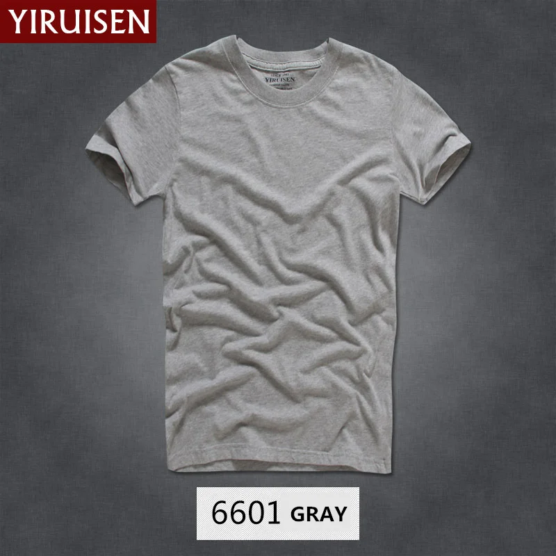 Мужская футболка с коротким рукавом, хлопок, высокое качество, лето, AFS, брендовые рубашки, одноцветные, повседневные мужские Топы И Футболки - Цвет: 6601