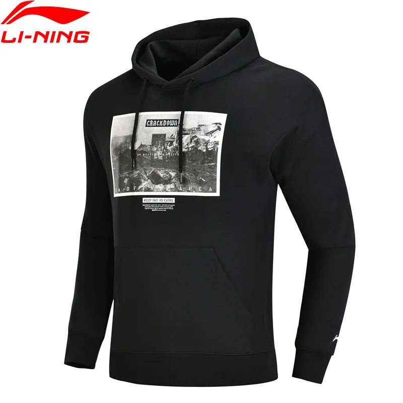 

Li-Ning Men BAD FIVE Basketball Hoodie 82% Cotton 18% Polyester Sweater Regular Fit li ning LiNing Sports Tops AWDN335 MWW1427