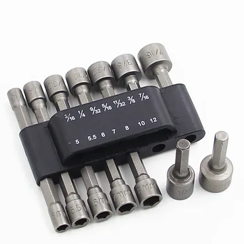 

14pcs Wrench Sockets Tool steel Hex Shank Socket Wrench Screw Power Drill Adapter Tool For Bicycle Motorcycle Car Repair Tool