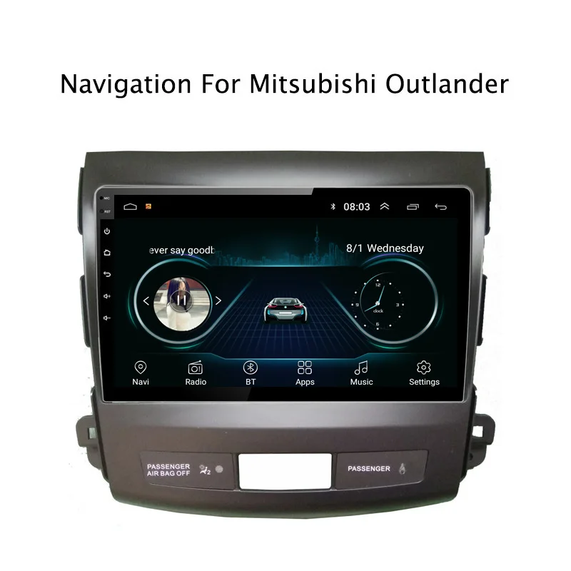 9 &quot2.5D IPS Android 8 1 автомобильный DVD GPS для Mitsubishi Outlander 2006 2007 2008 2009 2010 2011 2012 радио