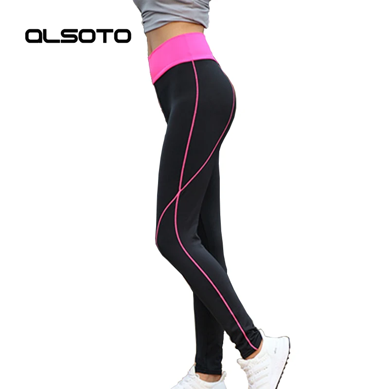 

Sports pants for women Fitness running summer stretch thin yoga tights Solid color High waist sportswearWas thin Joggers
