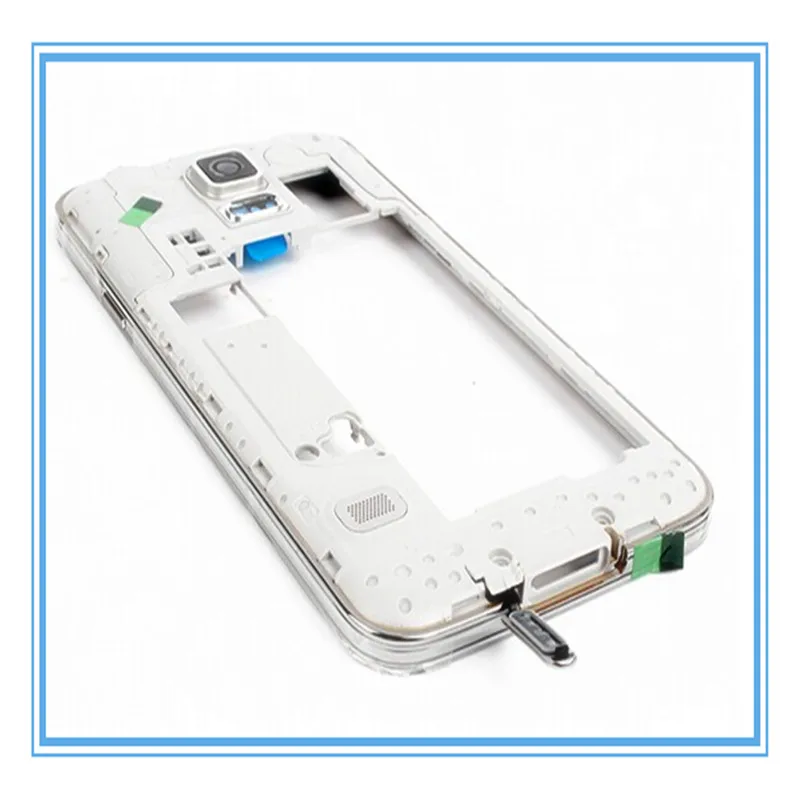Dual Sim Card Original New Middle Frame Housing For Samsung Galaxy S5 i9600 G900F Replacement Chassis Bezel | Мобильные телефоны и