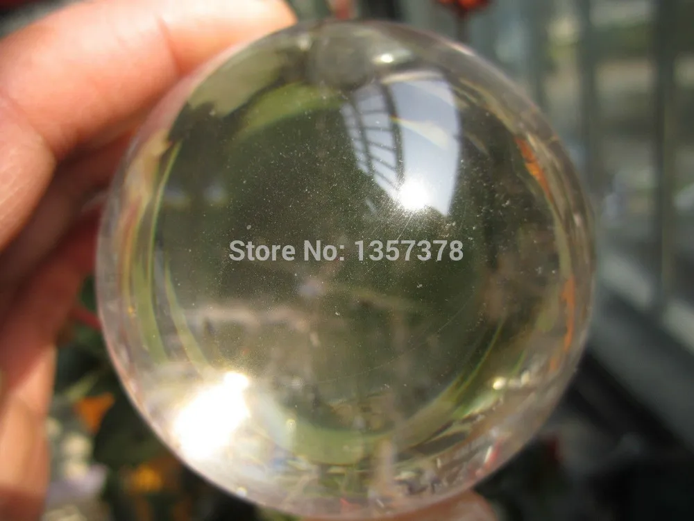 

huij 00240 NATURAL Clear QUARTZ CRYSTAL SPHERE BALL Bronze Statue