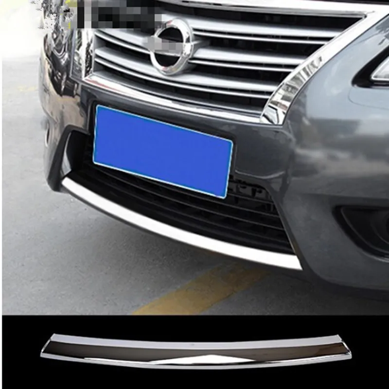 

2013 - 2015 Sentra Pulsar Sylphy Chrome Grille Bumper Front Light Cover Molding Grid Styling Garnish