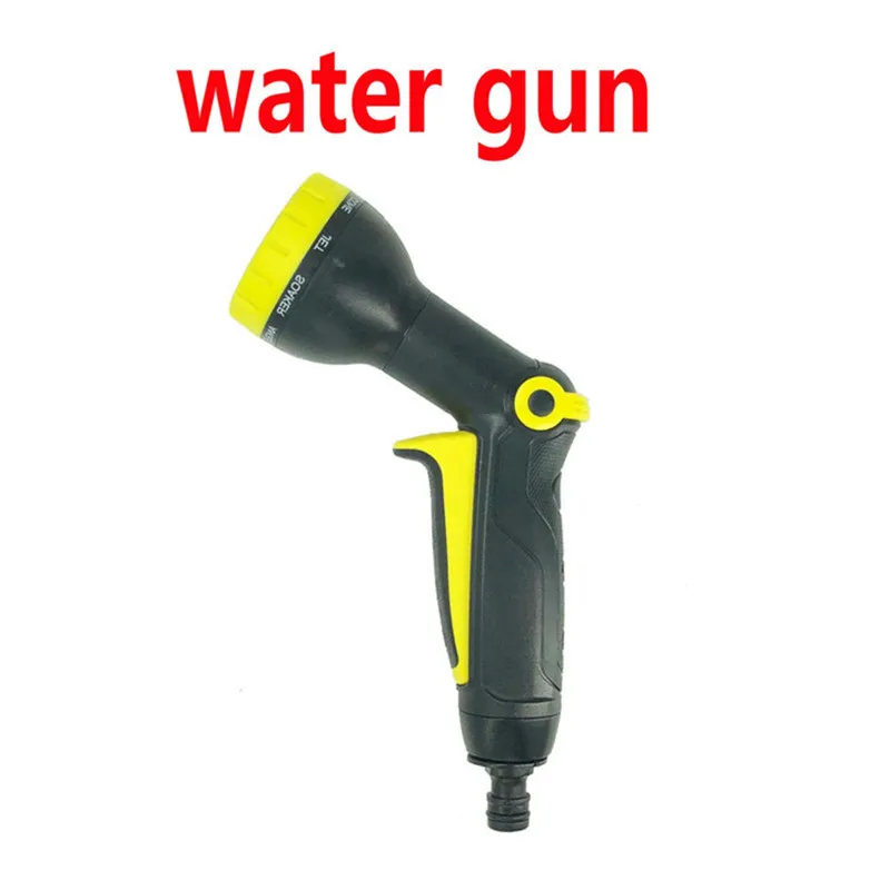water gun Selling16Ft-100Ft удлиняемый садовый шланг Магнитный поливный шланг гибкий шланг для воды Ue шланг и пластиковый водяной пистолет для сада - Цвет: water gun