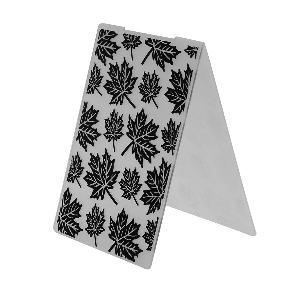 

1pcs Maple Leaves Plastic Embossing Folder Template for DIY Scrapbook Photo Album Card Paper Craft
