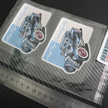 

Vintage Torque Gear Head Speed Shop Hot Rat Rod Car Retro Reflective stickers Vespa decal