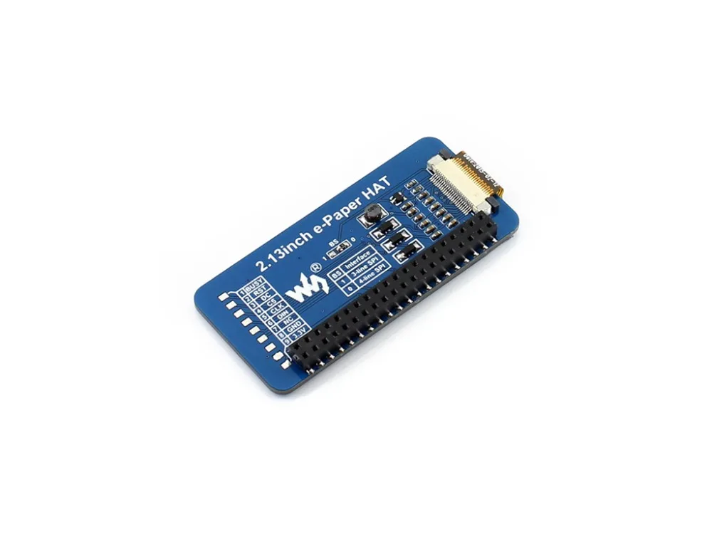 250x122, 2.13inch E-Ink display HAT for Raspberry Pi, supports partial refresh 250x122, 2.13inch E-Ink display HAT for Raspberry Pi, supports partial refresh