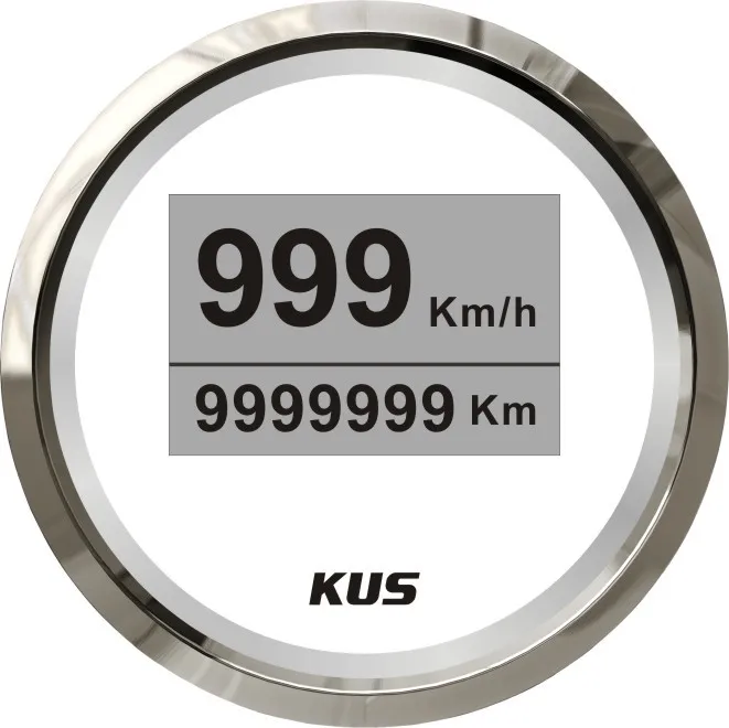 KUS 52 мм Цифровой GPS Спидометр прибор для измерения скорости 0-999 км/ч 12 В/24 В для автомобиля грузовика трактора
