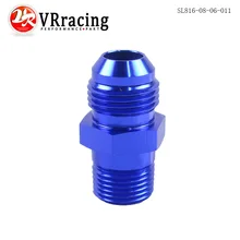VR RACING-(AN8-NPT3/8) AN8 to 3/8 NPT Straight Adapter Flare Fitting auto hose fitting Male VR-SL816-08-06-011