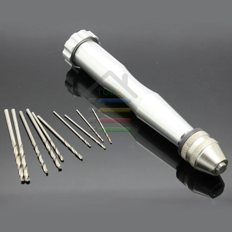 

Hand Drill Manual Drilling Hole Hobby Tool Drills Chuck 10pc Twist Drill Bits For Walnut Model Bodhi Olivary Nucleus