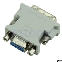 Прямая поставка и 15 Pin VGA Женский DVI-D Мужской адаптер конвертер lcd APR28