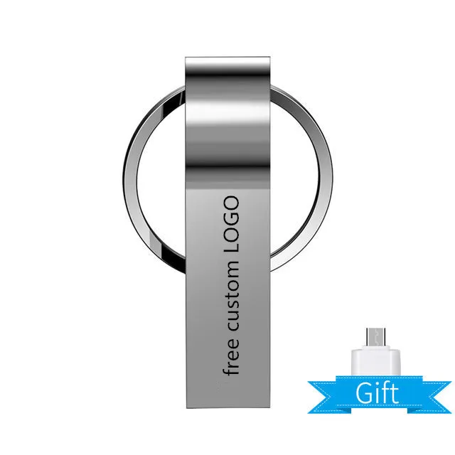 Ключ USB flash Drive 32 GB Металл высокого Скорость флешки 64 GB 128 GB 8 GB USB флэш-памяти флэш-накопитель 16 GB USB Stick - Цвет: Black