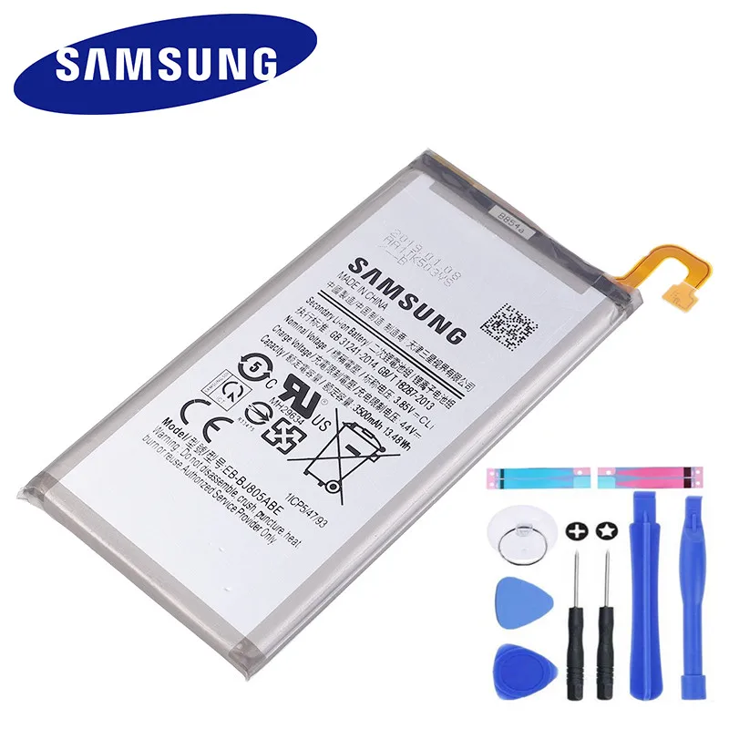 100% Оригинальный батарея EB BJ805ABE для samsung GALAXY J805 3500 мАч мобильного