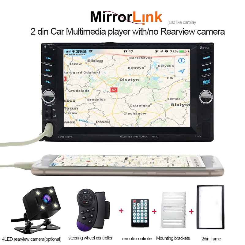 

Autoradio 2 din car radio Rear camera for General multimedia Mirror link double din auto stereo 2din multimidia