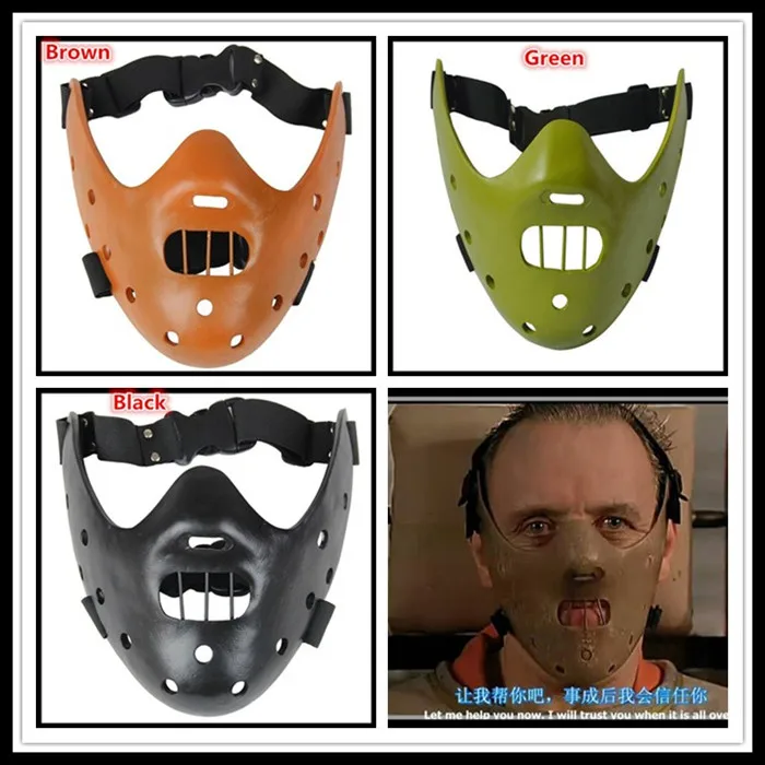 

Free shipping Film Movie The Silence of the Lambs Hannibal Lecter mask Masquerade Halloween cosplay dancing party mask In Stock