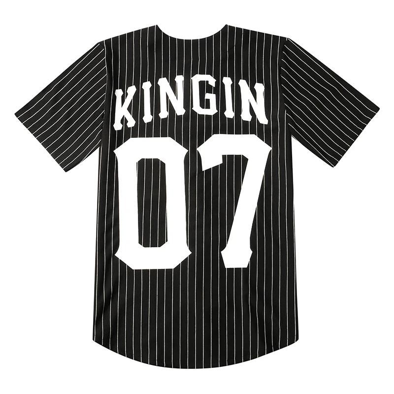 Новинка, мужские футболки, модная уличная одежда в стиле хип-хоп, бейсбольная футболка в полоску, одежда для мужчин, Tyga, последняя одежда короля