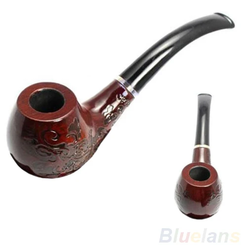 

Retro Style Durable Wooden Enchase Smoking Pipe Tobacco Cigarettes Cigar Pipes Gift Parents Gifts