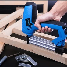 220V Электрический гвоздезабивной пистолет для прямых гвоздей U-Тип ногтей Dual-Применение степлера Скоби деревообрабатывающий инструмент